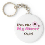 I'm The Big Sister Mod Flowers Personalised Key Chains