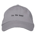 I'm the boss! embroidered hats