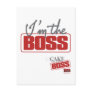 I'm The Boss Postcard