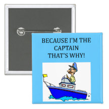 i'm the captain pinback button