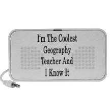I'm The Coolest Geography Teacher And I Know It Mini Speakers