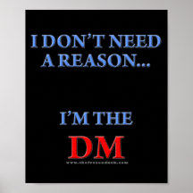 I'm the DM Posters