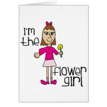 I'm the Flower Girl Tee Shirts and Favours Card