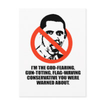I'm the God fearing Conservative Postcard