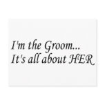 I'm The Groom postcards