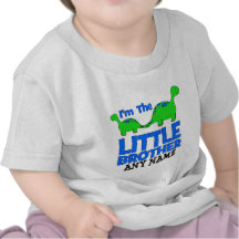 I'm The LITTLE BROTHER!  Custom Dinosaur Gift Shirts