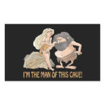 Im The Man Of This Cave Rectangular Sticker