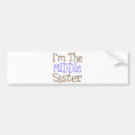 I'm The Middle Sister (Purple) Bumper Stickers