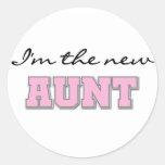 I'm the New Aunt Round Sticker