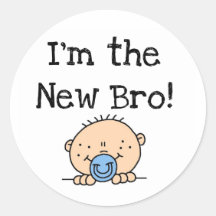 I'm the New Bro Tshirts and Gifts Sticker