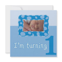 I'm Turning One Birthday Party Invitation