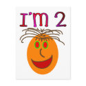 I'm TWO   Kids 2 year old postcards