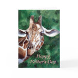 I'm Up Here Giraffe Father's Day Card