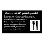 I'm Vegan: Protein business cards