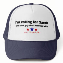 I'm Voting for Sarah Trucker Hats