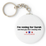I'm Voting for Sarah keychains