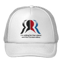 I'm voting for the Liberal and the Conservative.pn Mesh Hat