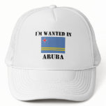 I'm Wanted In Aruba hats