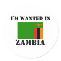 I'm Wanted In Zambia stickers
