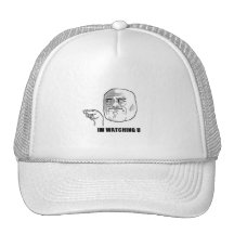 I'm Watching U Comic Face. Mesh Hats
