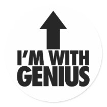 Im With Genius Stickers