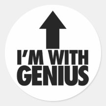 Im With Genius Stickers