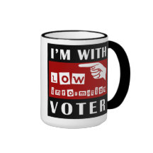 Im with Low Information Voter Mug