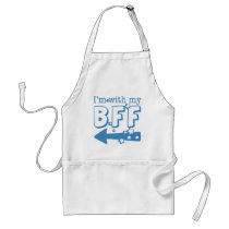 I'm With My BFF (left) Apron