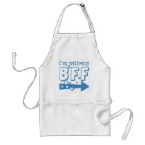 I'm With My BFF (right) Apron