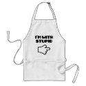 I'm with Stupid aprons