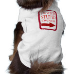 i'm with stupid pet clothing