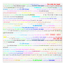 I'm With The Band Text Design II Photo Print