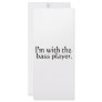 I'm with the bass player band music gift customized rack card