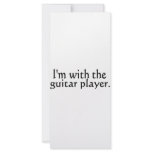 I'm with the guitar player rack cards