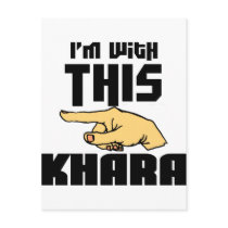 I'm With This Khara Postcards