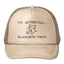 i'M wORKING! Hat