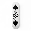 I'ma G "Spades" Deck (White) skateboards