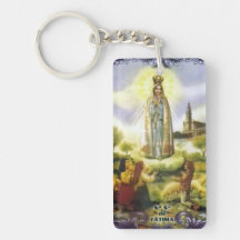 image of the apparition Our Lady of Fatima Acrylic Key Chain
