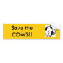 images, Save the COWS!! Bumper Stickers