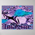 Imagine Blooming Earth Poster-Customise posters