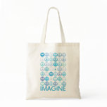 IMAGINE - Blue International Peace Signs bags