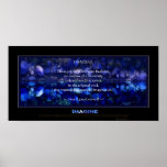 IMAGINE Blue Pool Motivational Art Poster & Poem