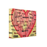 Imagine love as the truth canvas print