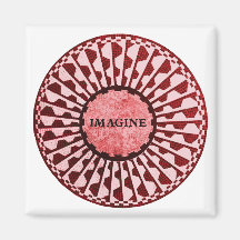 Imagine Mosaic, Strawberry Fields, Central Park 03 Refrigerator Magnet