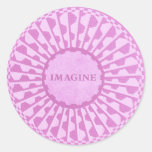 Imagine Mosaic, Strawberry Fields, Central Park 05 Round Stickers