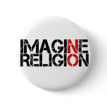Imagine No Religion Pinback Buttons