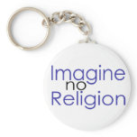Imagine no Religion keychains