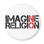 Imagine No Religion Fridge Magnets