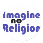 Imagine no Religion Stickers