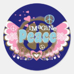 Imagine Peace Stickers